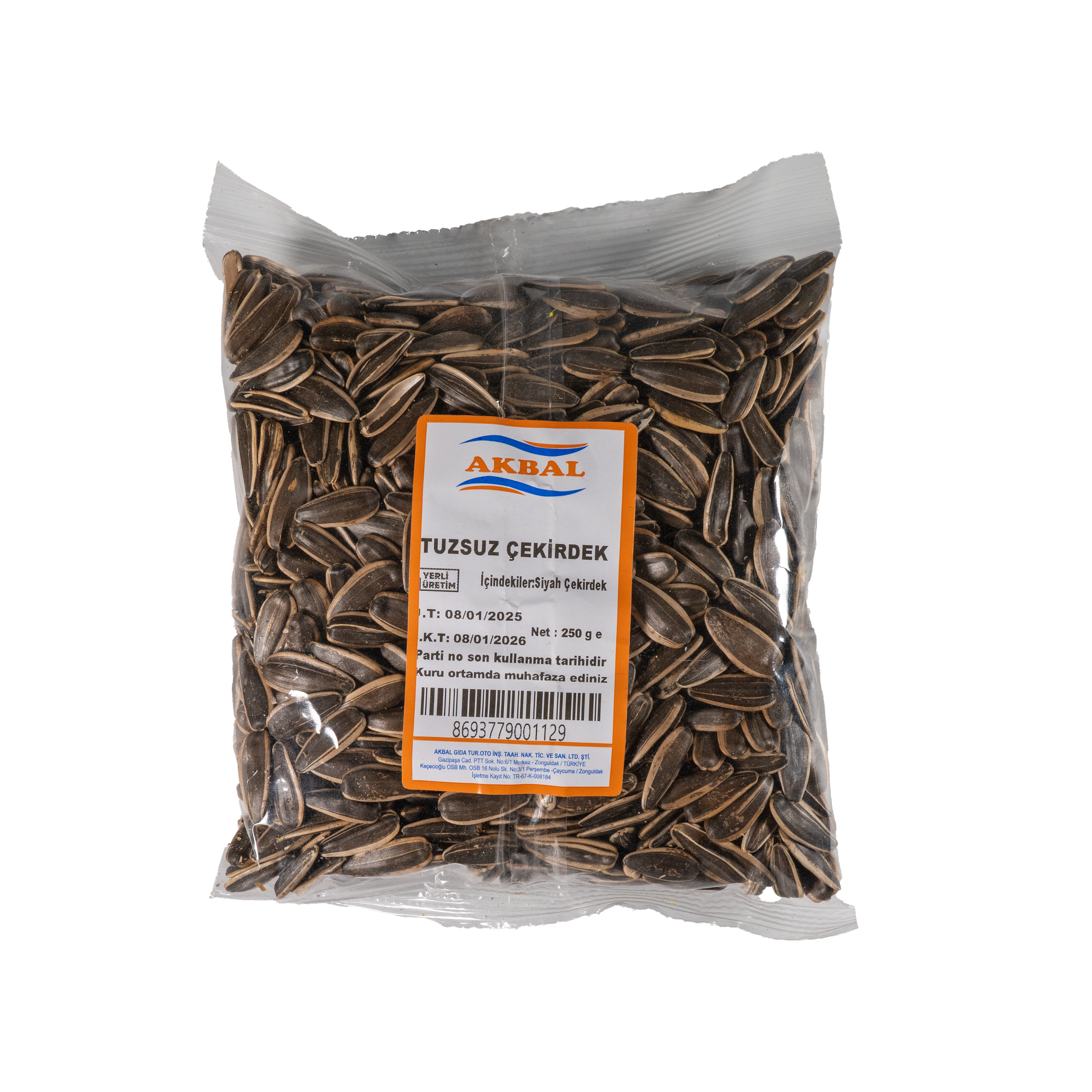 SİYAH ÇEKİRDEK TUZSUZ 250 GR